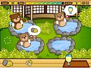 juego de osos en un zoo