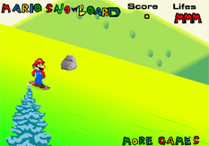 mario snowboarding